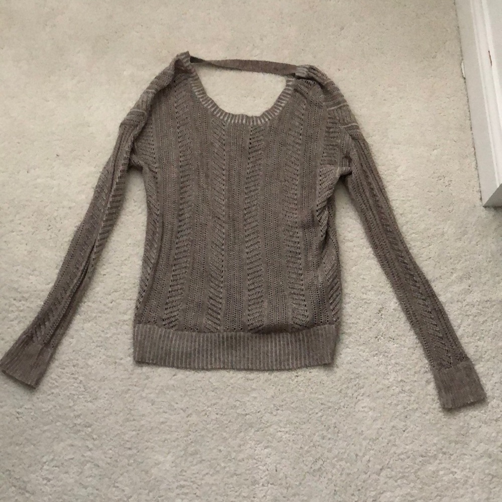 Grey brown sweater